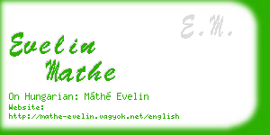 evelin mathe business card